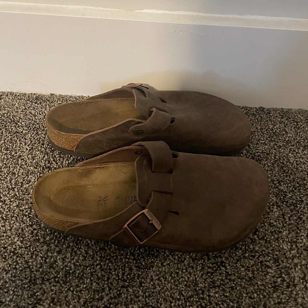 Birkenstock Boston Oiled Leather Clogs